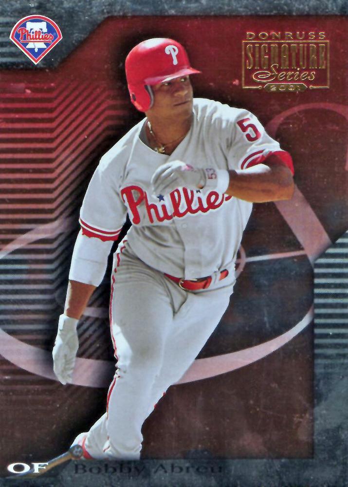 Bobby Abreu #51 Baseball Cards 2001 Donruss Signature