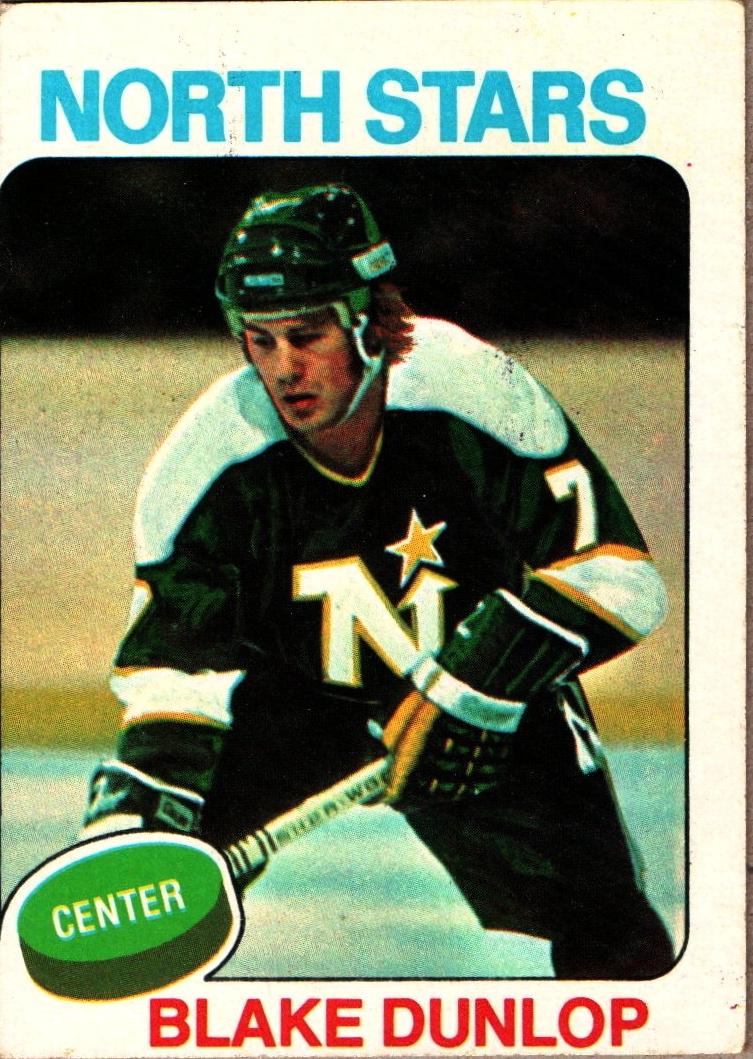 Blake Dunlop #16 Hockey Cards 1975 Topps