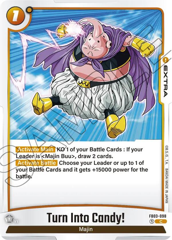Turn Into Candy! FB03-098 Dragon Ball Fusion World Raging Roar