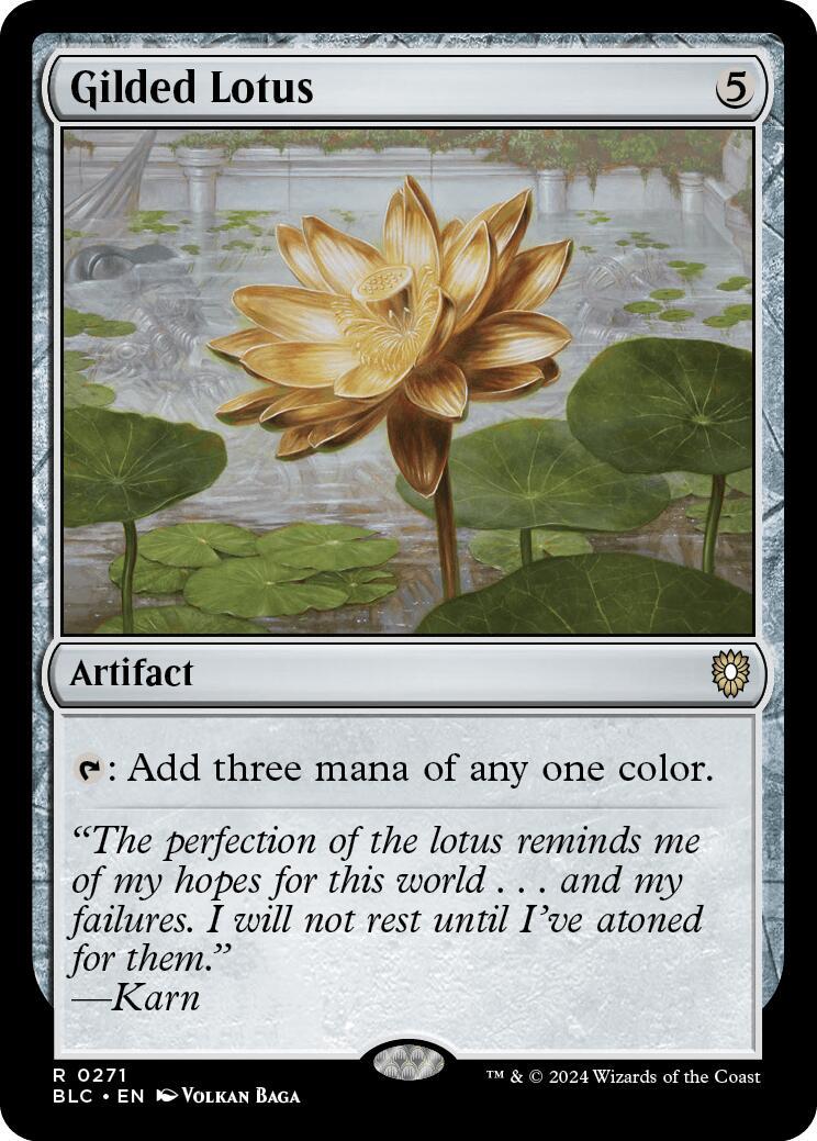 Gilded Lotus #271 Magic Bloomburrow Commander