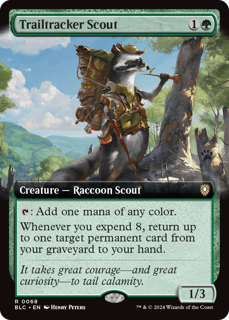 Trailtracker Scout #68 Magic Bloomburrow Commander