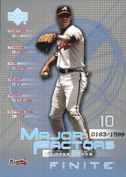 Chipper Jones #108 2003 Upper Deck Finite Baseball