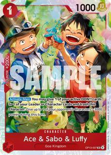 Ace & Sabo & Luffy OP13-007