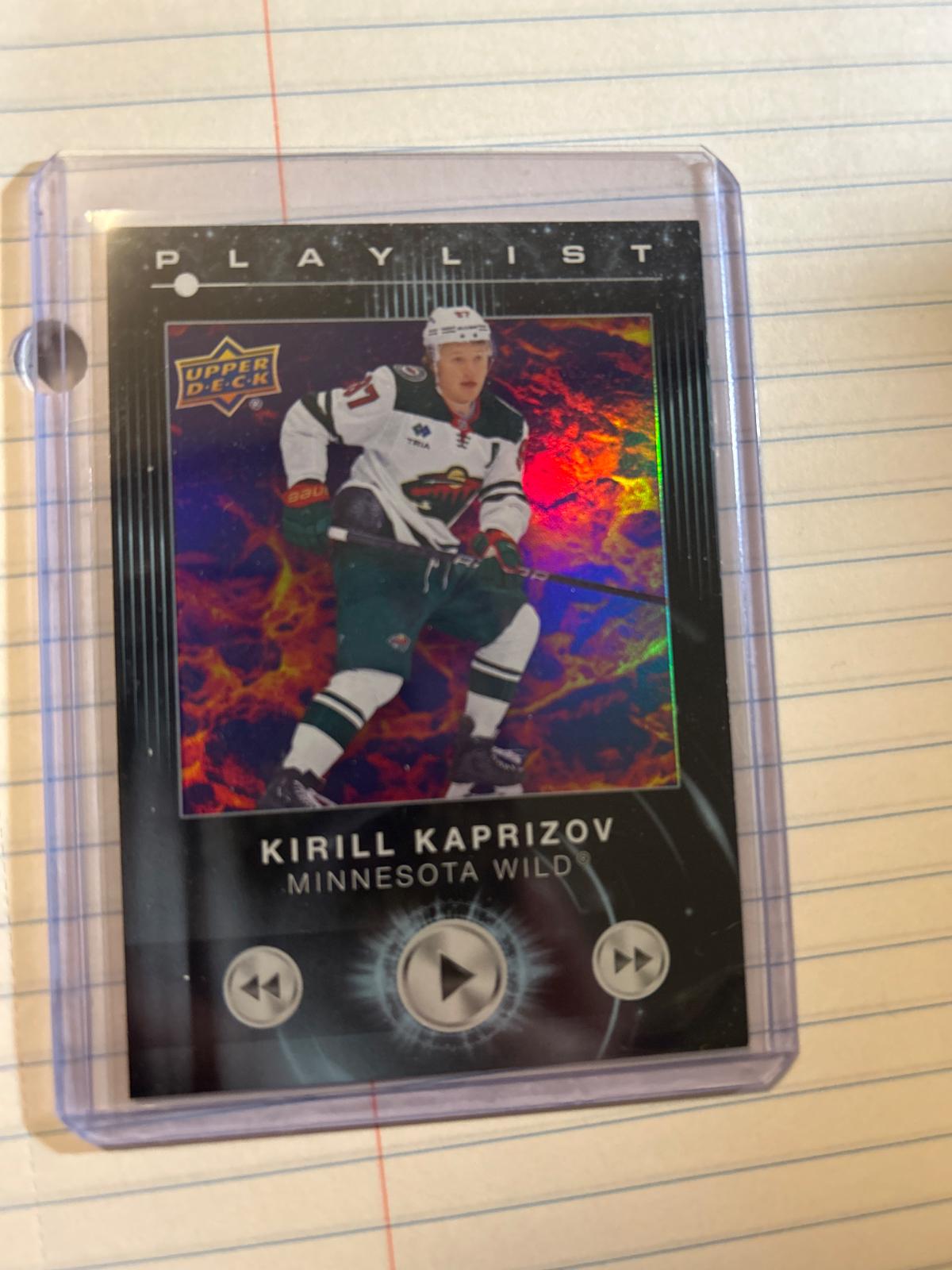 Kirill Kaprizov #PL-4 Hockey Cards 2024 Upper Deck Playlist