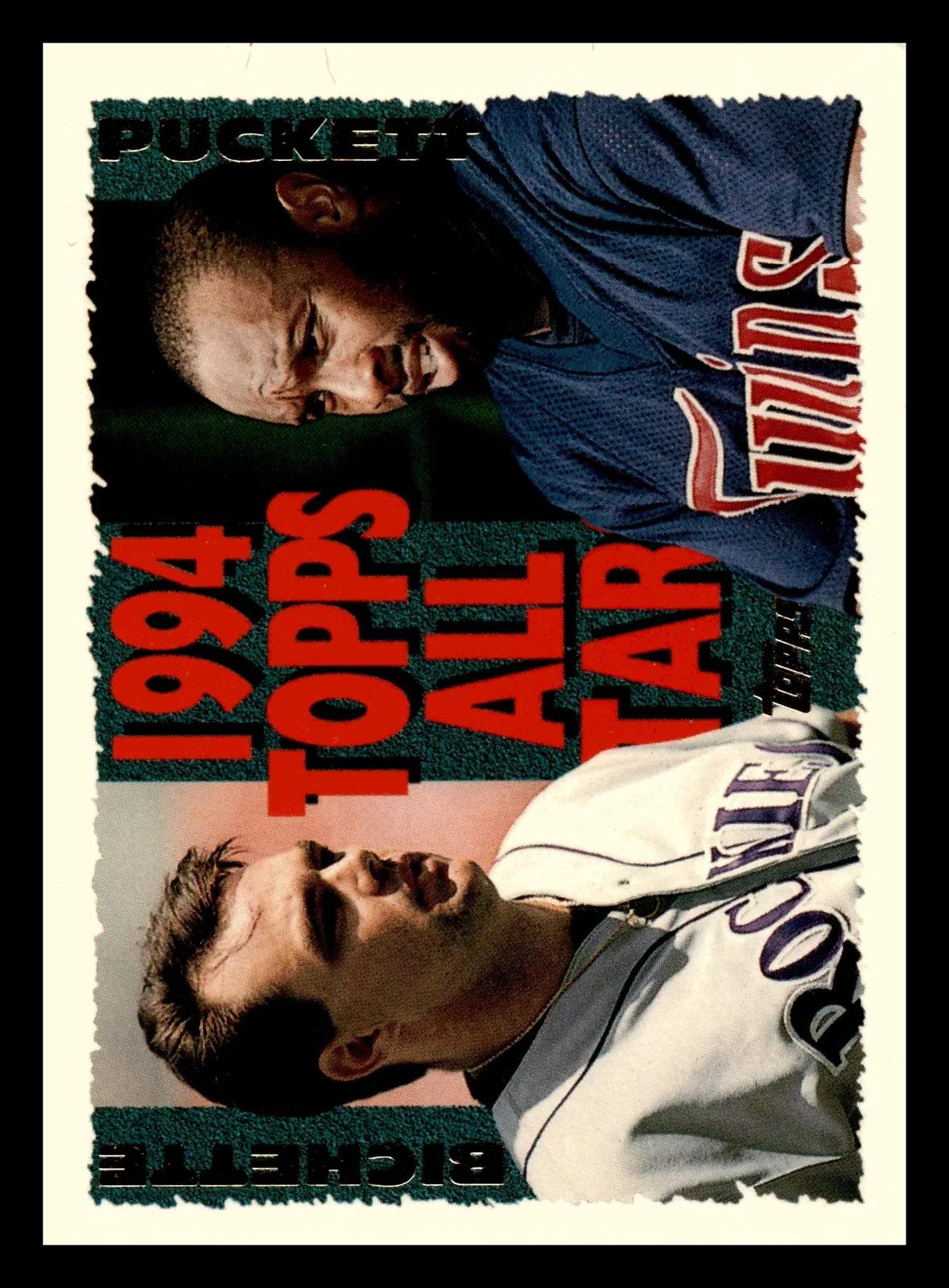 Dante Bichette, Kirby Puckett #390 Baseball Cards 1995 Topps