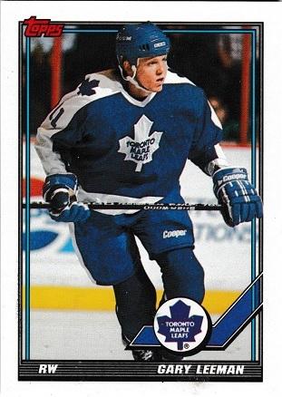 Gary Leeman #188 Hockey Cards 1991 Topps