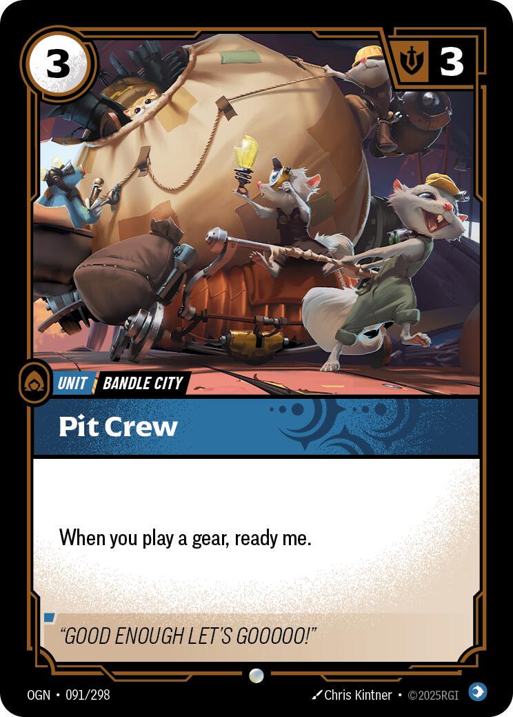 Pit Crew front