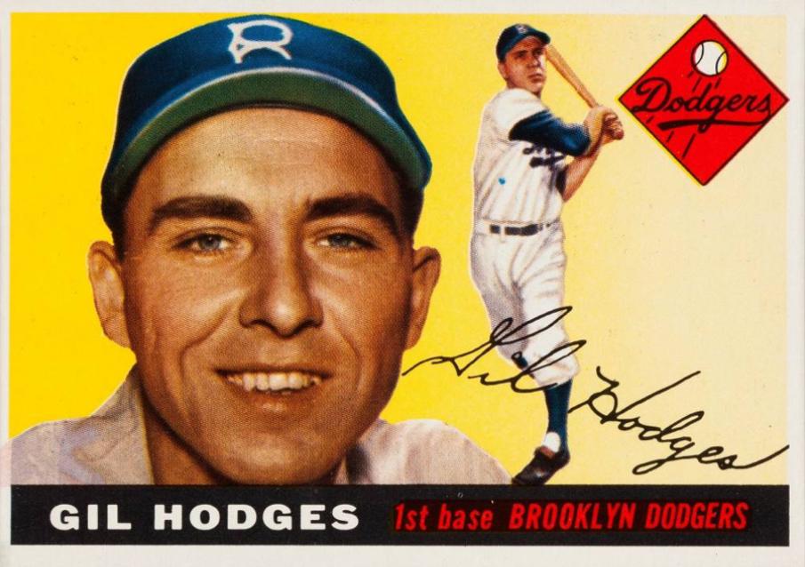 Gil Hodges #187 Baseball Cards 1955 Topps