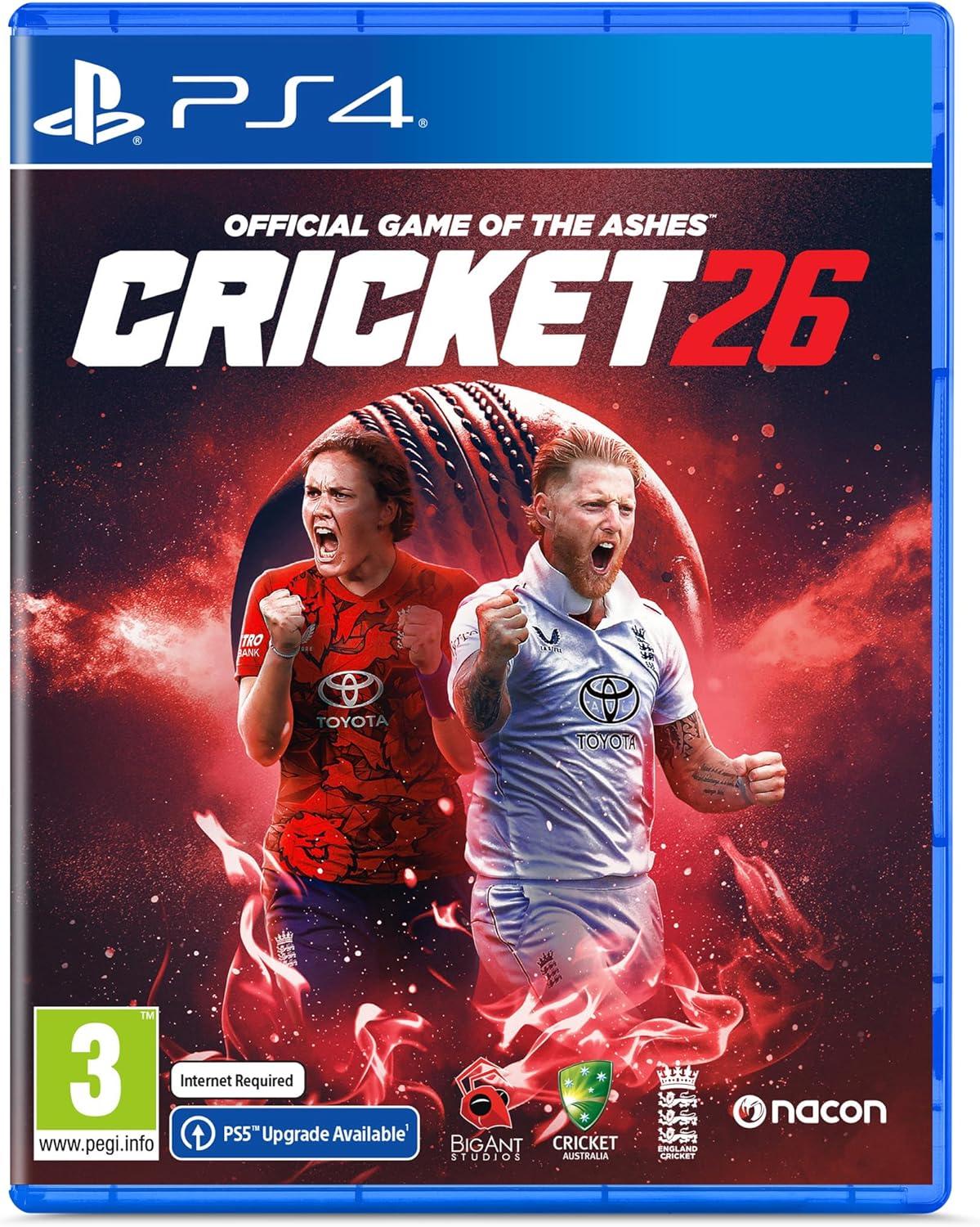 Carátula de Cricket 26: The Official Game Of The Ashes para PS4 (edición PAL España)