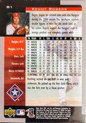 Kenny Roger'S #81 [Back]  | Kenny Rogers Baseball Cards 2001 Upper Deck MVP