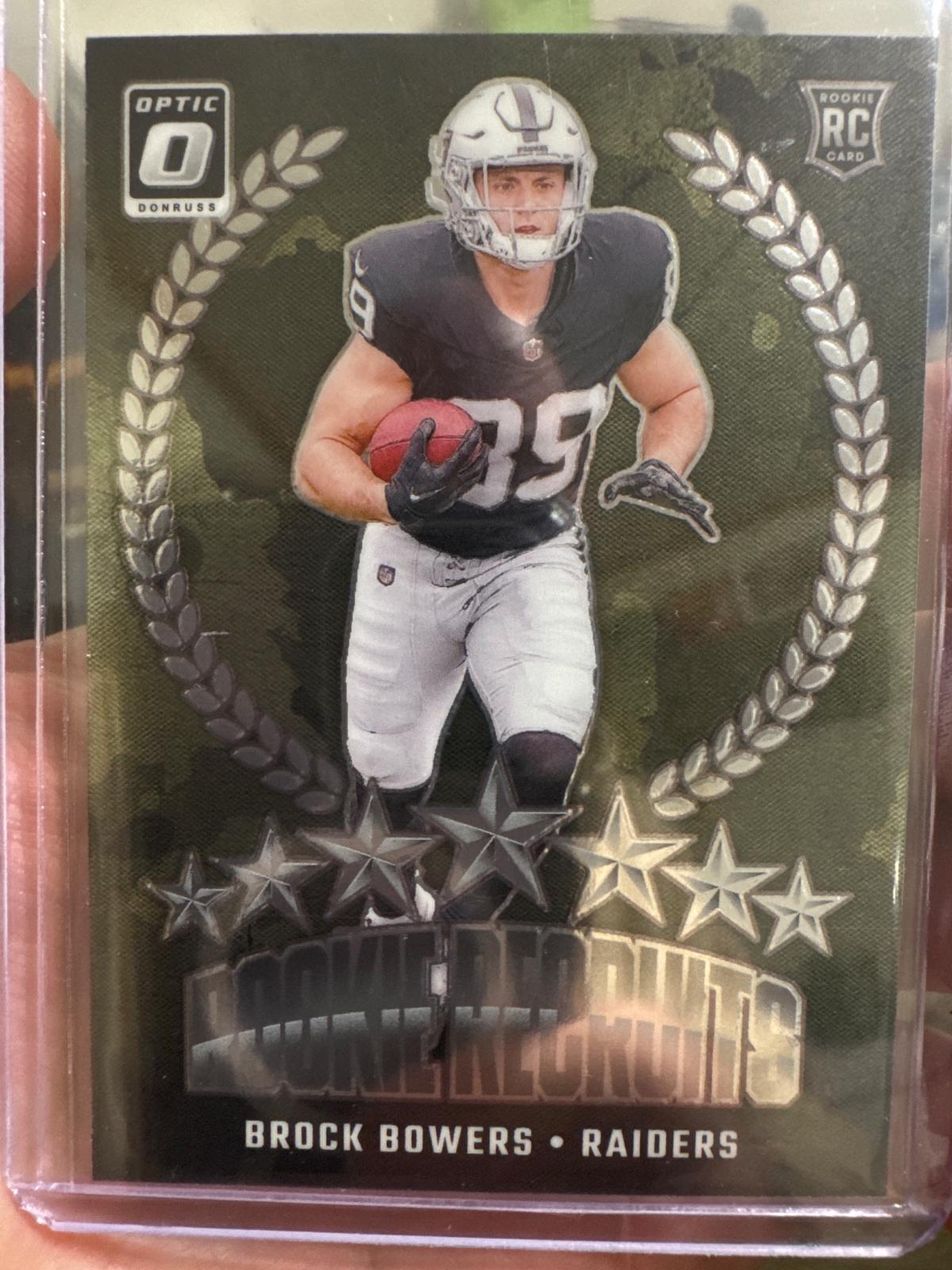 Brock Bowers #6 Football Cards 2024 Panini Donruss Optic Rookie Recruit
