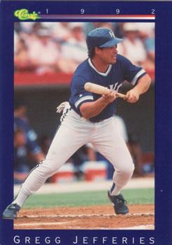 Gregg Jefferies #171 1992 Classic Baseball