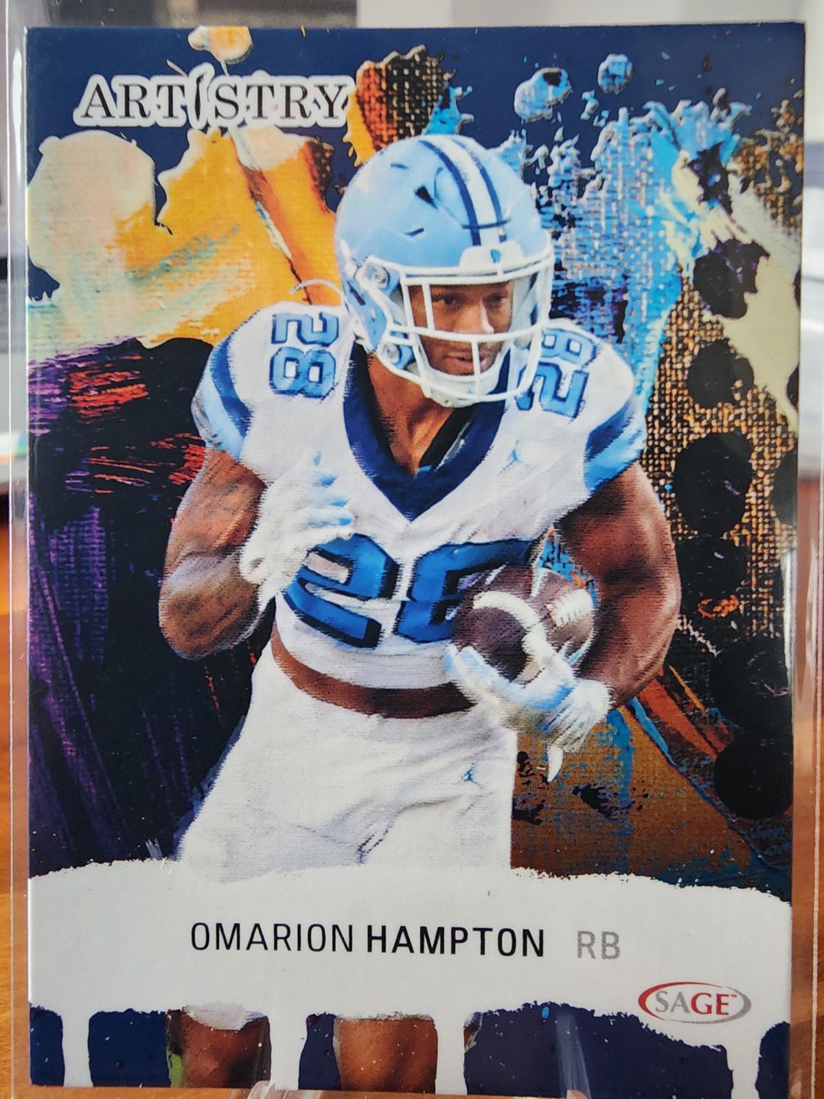 Omarion Hampton #12 2025 Sage Artistry Football