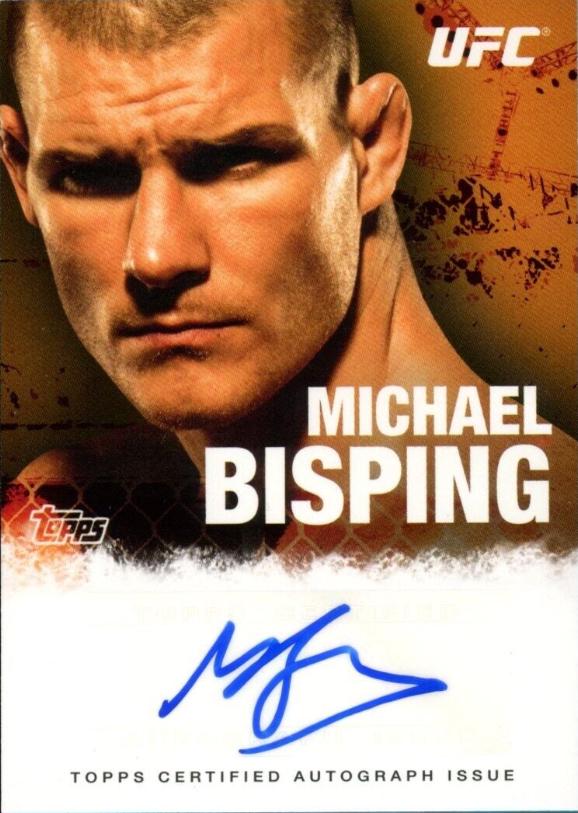 Michael Bisping #FA-MB Ufc Cards 2010 Topps UFC Autographs
