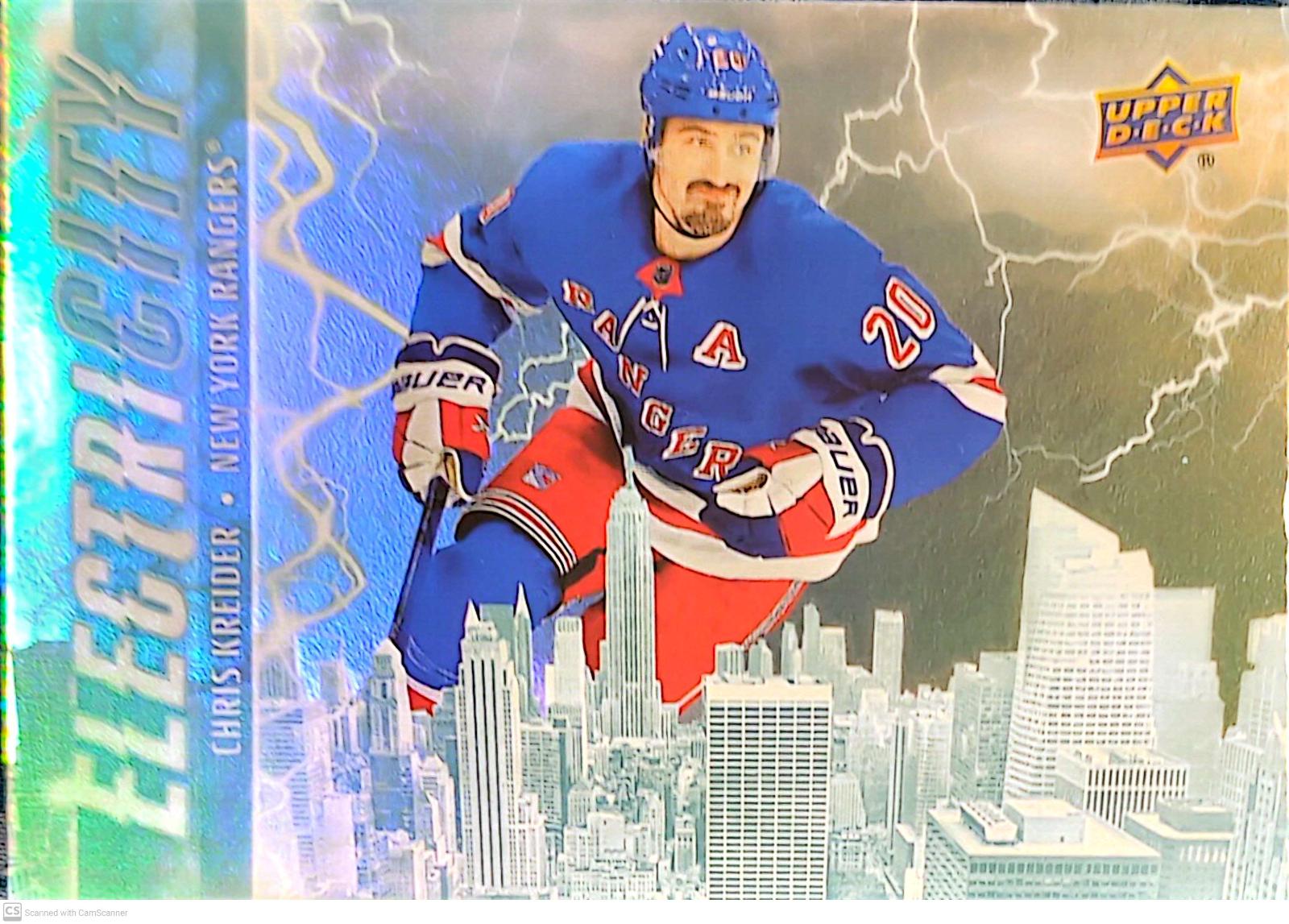 Chris Kreider #EC-10 Hockey Cards 2024 Upper Deck ElectriCITY