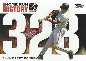 Barry Bonds #BB328 Baseball Cards 2005 Topps Barry Bonds Home Run History