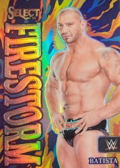 Batista #7 Wrestling Cards 2024 Panini Select WWE Firestorm