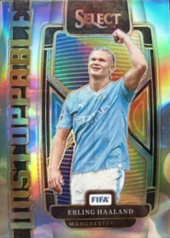 Erling Haaland #23 Soccer Cards 2023 Panini Select FIFA Unstoppable
