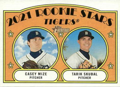 2021 Topps Heritage Casey Mize / Tarik Skubal #253 card