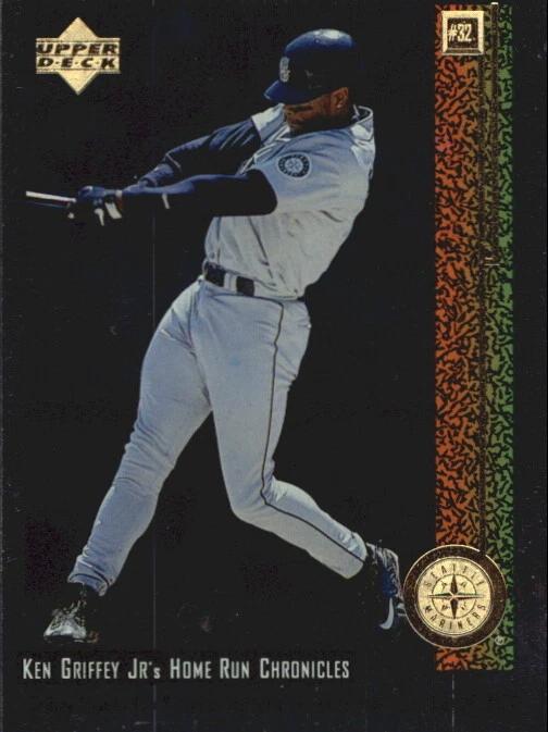 Ken Griffey Jr #32 Baseball Cards 1998 Upper Deck Ken Griffey Jr Home Run Chronicles