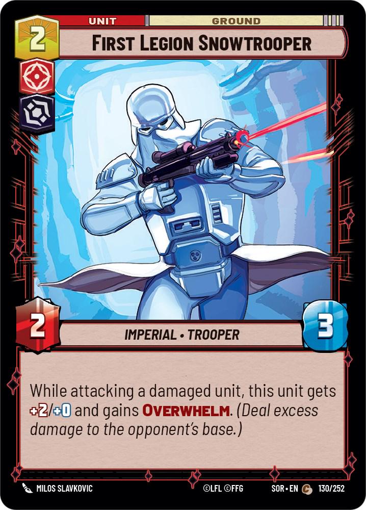 First Legion Snowtrooper #130 Star Wars Unlimited: Spark of Rebellion