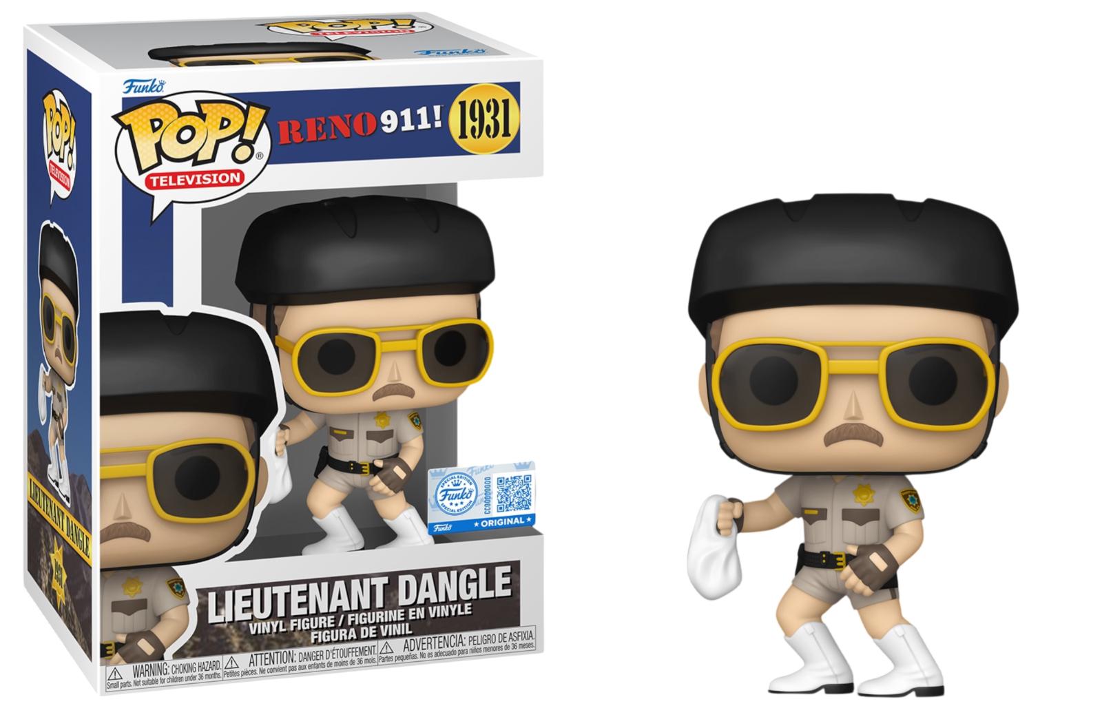 Lieutenant Dangle #1931 Reno 911 Funko Pop box and figure