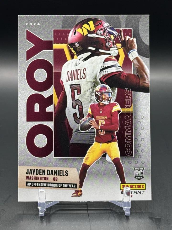 Jayden Daniels #AW-OROY Football Cards 2024 Panini Instant