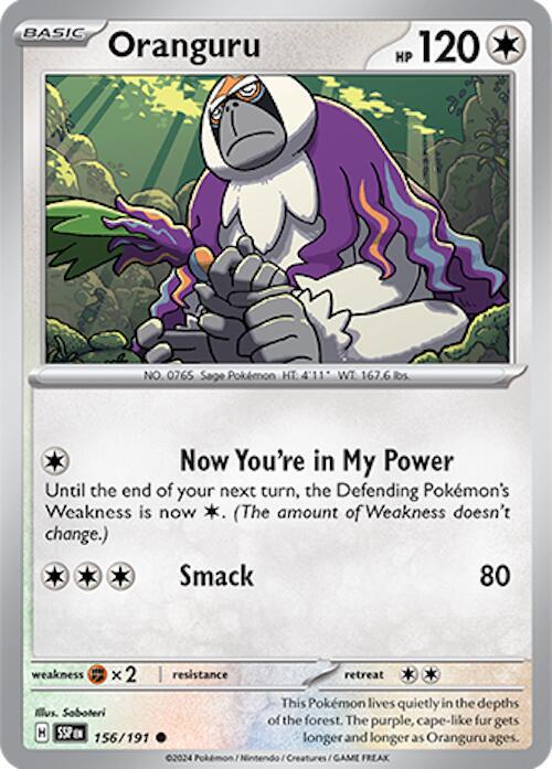 Oranguru #156 Pokemon Surging Sparks