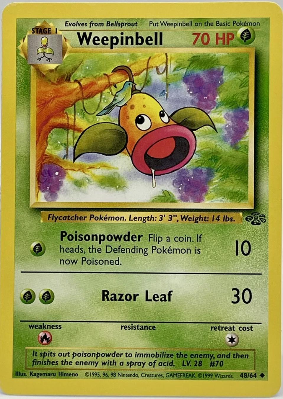 Weepinbell #48 Pokemon Jungle