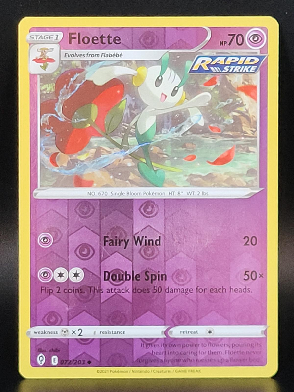 Floette [Reverse Holo] #72 Prices | Pokemon Evolving Skies | Pokemon Cards, image size:1200x1600