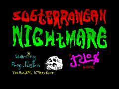 Loading Screen | Subterranean Nightmare ZX Spectrum