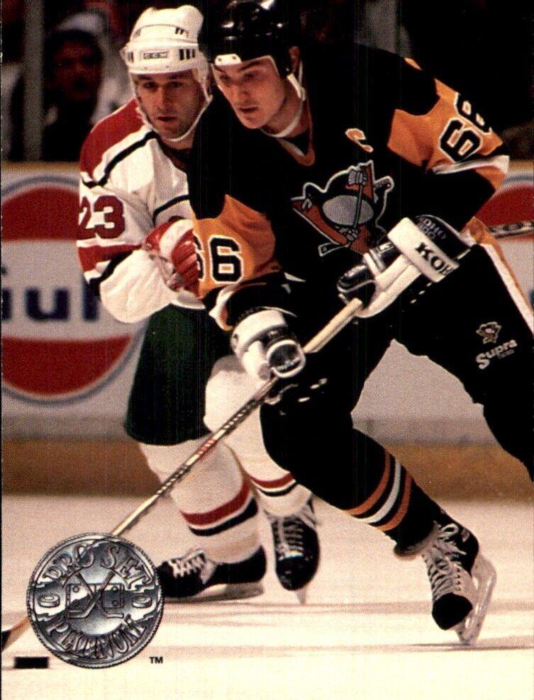 Mario Lemieux #91 Hockey Cards 1991 Pro Set Platinum