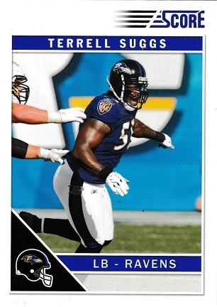 Terrell Suggs #28 Football Cards 2011 Panini Score