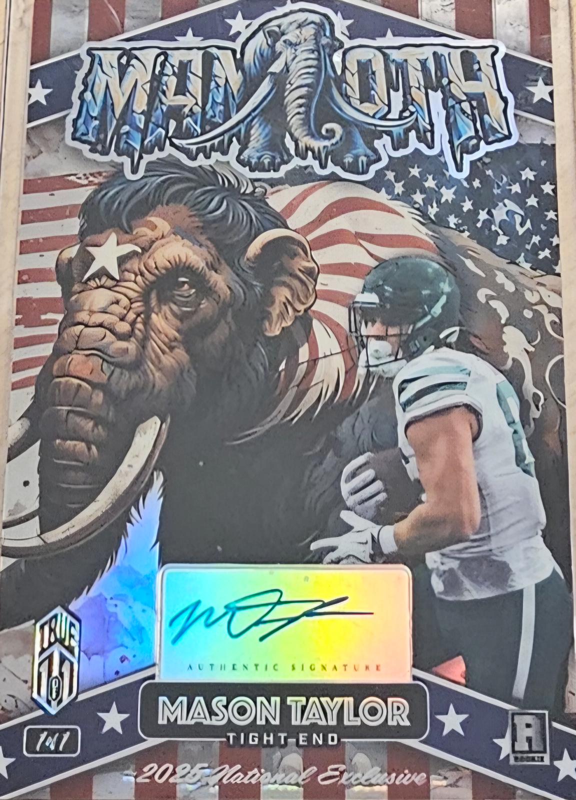 Mason Taylor #DMMTA10-MTA 2025 Wild Card Patriotic Mammoths Football