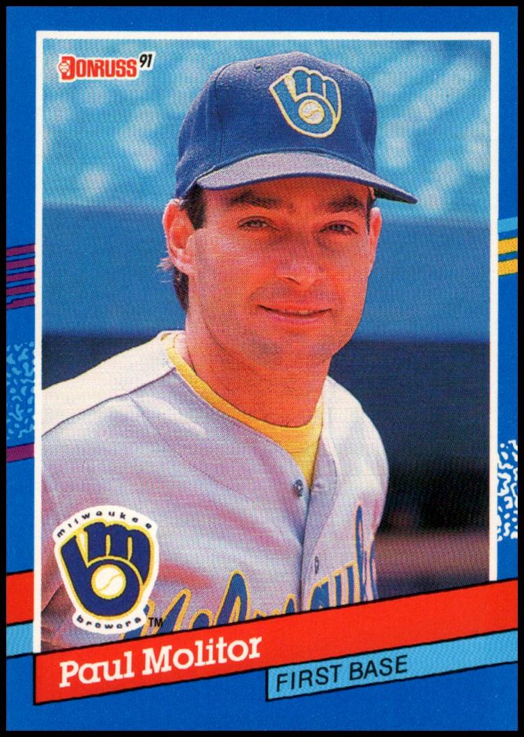 Paul Molitor #85 Baseball Cards 1991 Donruss