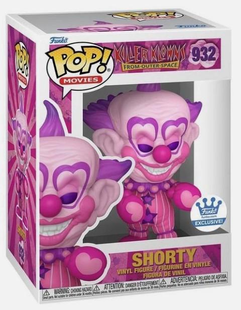 Shorty #932 Killer Klowns from Outer Space Funko Pop Pink Valentine Exclusive box and figure