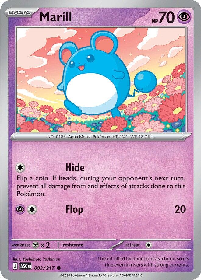 Marill #83 Prices | Pokemon Ascended Heroes | Pokemon Cards