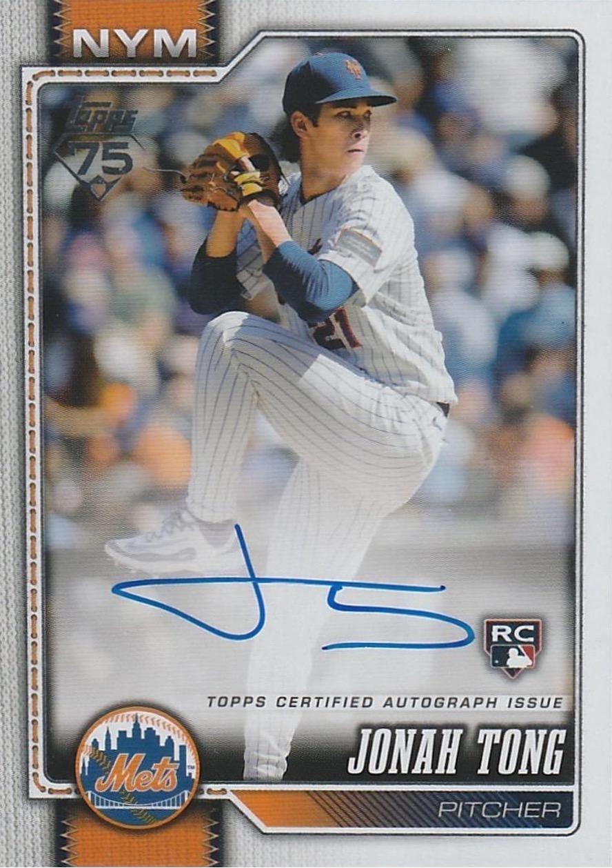 Jonah Tong #4 2026 Topps Flagship Real One Autograph Baseball