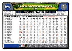 Back | Alex Rodriguez Baseball Cards 2008 Topps
