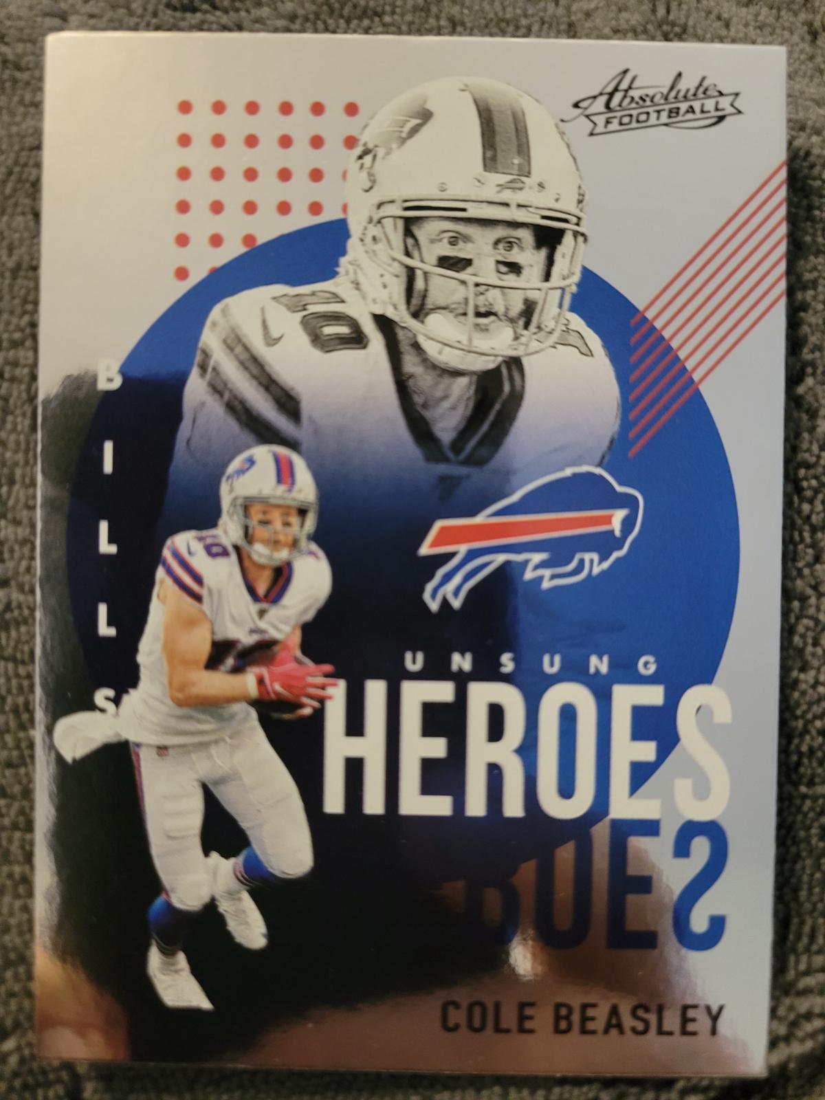 Cole Beasley #UH19 Football Cards 2021 Panini Absolute Unsung Heroes