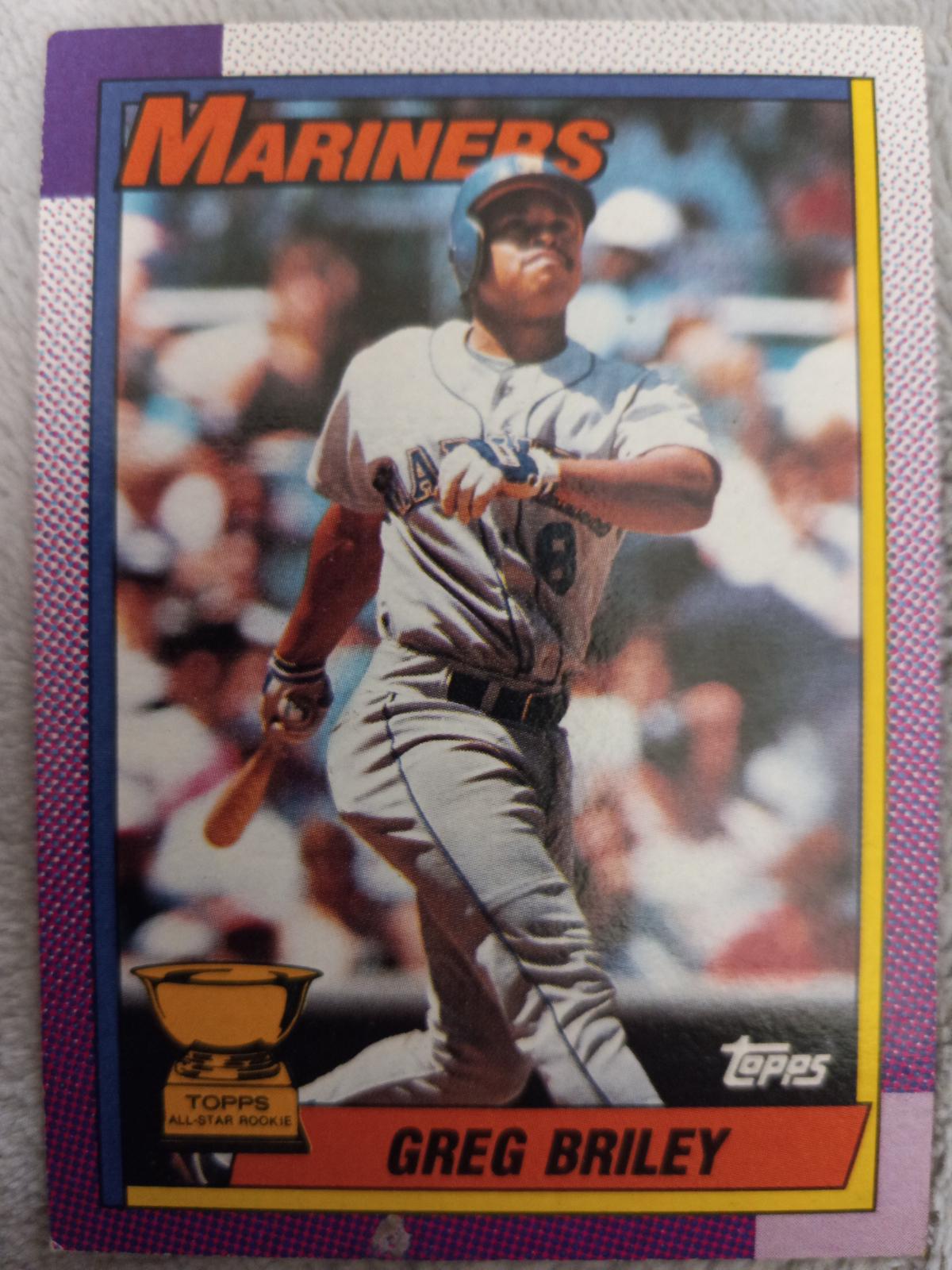 Greg Briley #288 Baseball Cards 1990 Topps