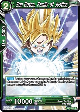 Son Goten, Family of Justice BT1-063 Dragon Ball Super Galactic Battle