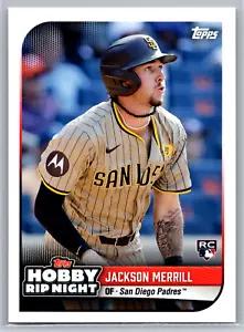 Jackson Merrill #37 Baseball Cards 2024 Topps Hobby Rip Night