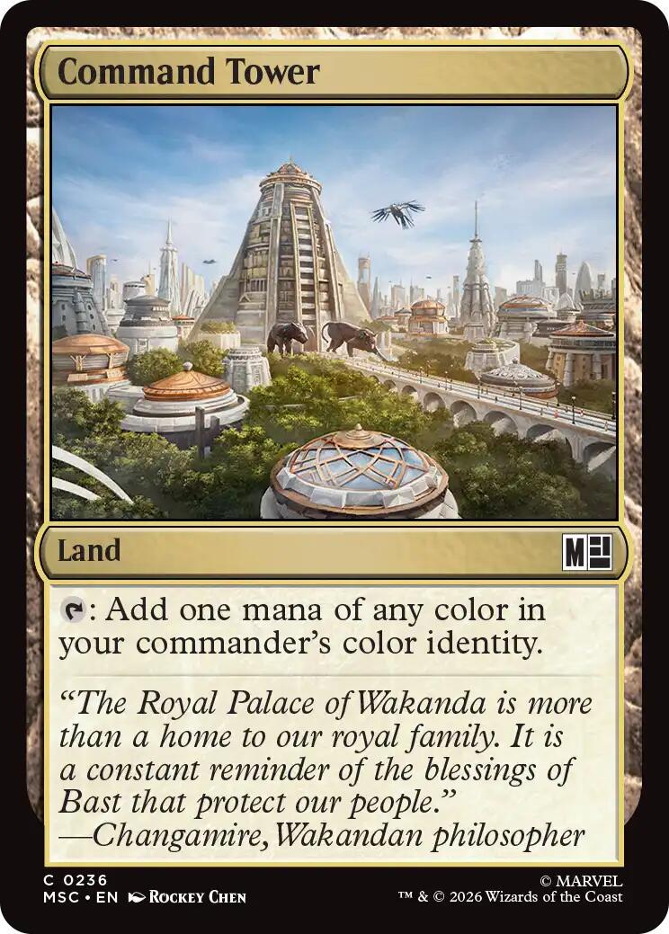 Command Tower [Surge Foil] (Magic Marvel Super Heroes Commander)