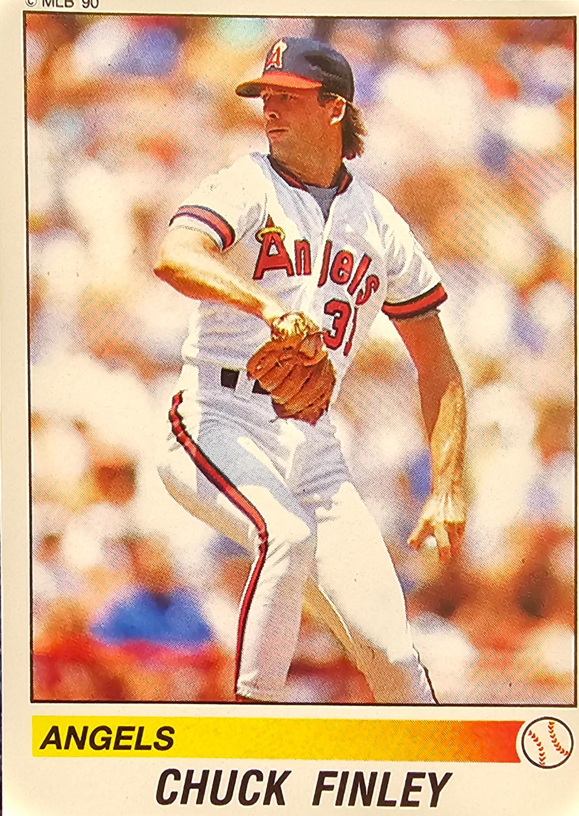 Chuck Finley #32 Baseball Cards 1990 Panini Stickers