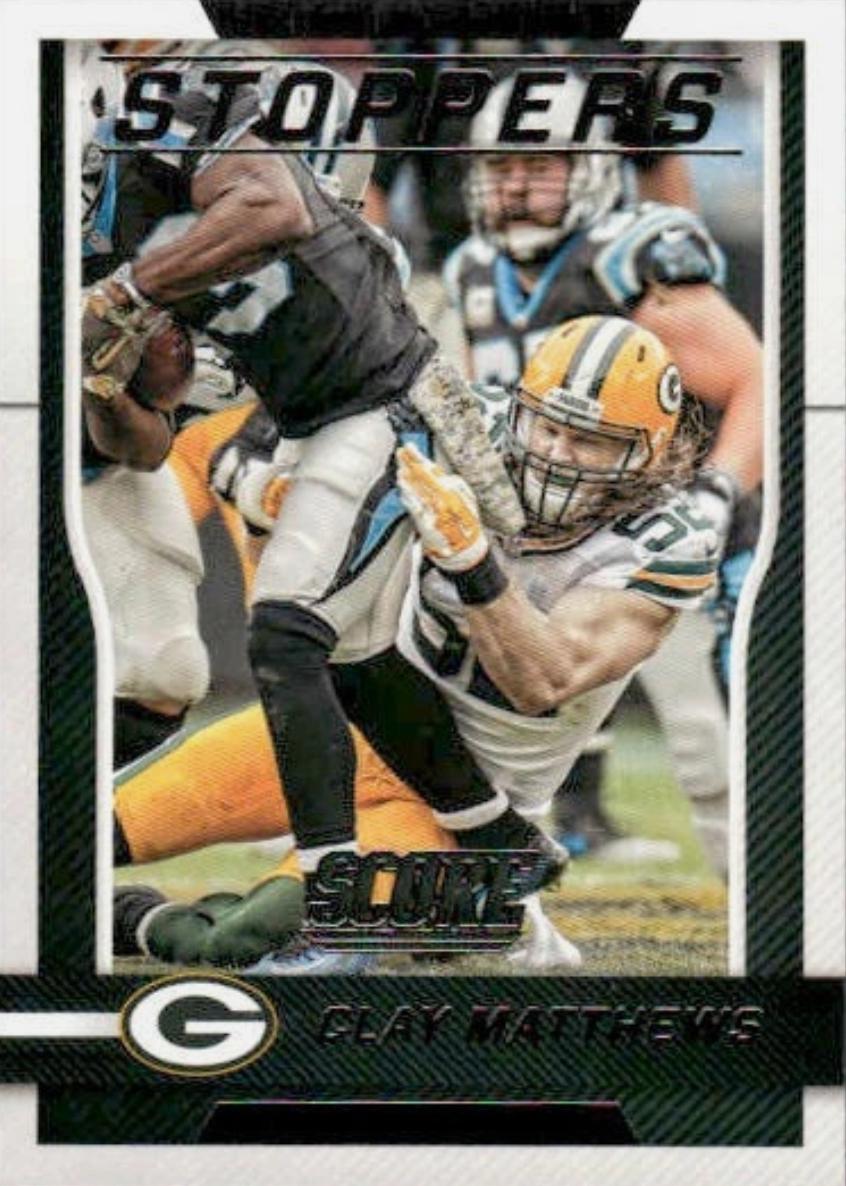 Clay Matthews #5 Football Cards 2016 Panini Score Stoppers