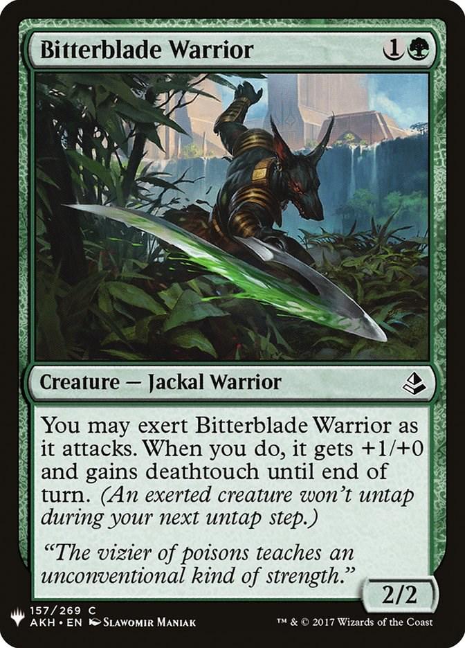 Bitterblade Warrior (Magic The List Reprints)