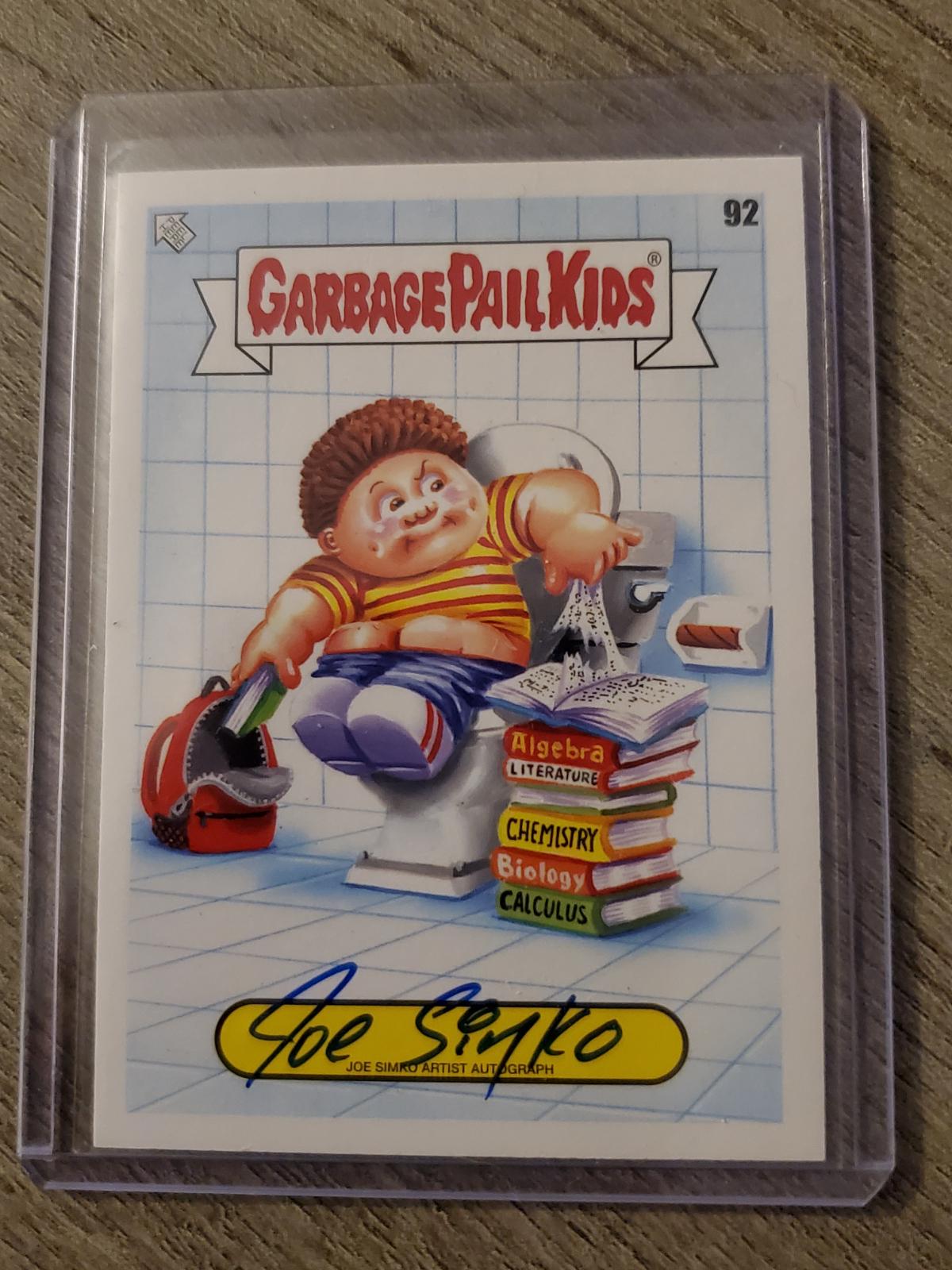 Artist Autograph #92 Garbage Pail Kids Book Worms