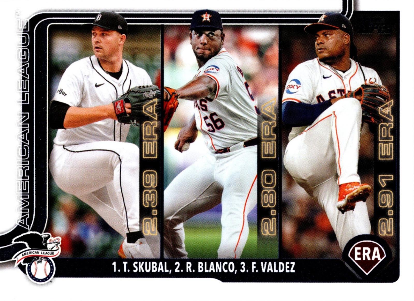 Tarik Skubal / Ronel Blanco / Framber Valdez #5 Baseball Cards 2025 Topps