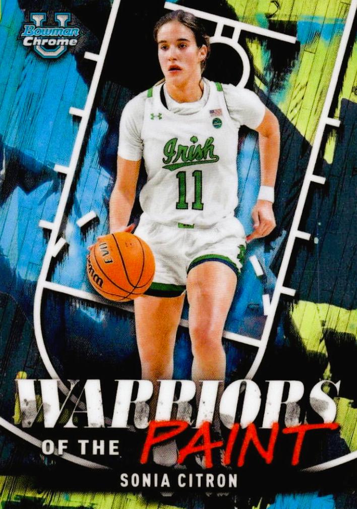 Sonia Citron #WP-20 Basketball Cards 2024 Bowman Chrome University Warriors of the Paint